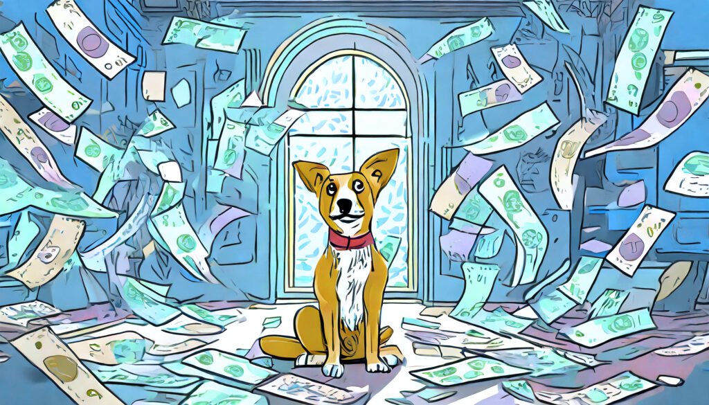 Dog and money