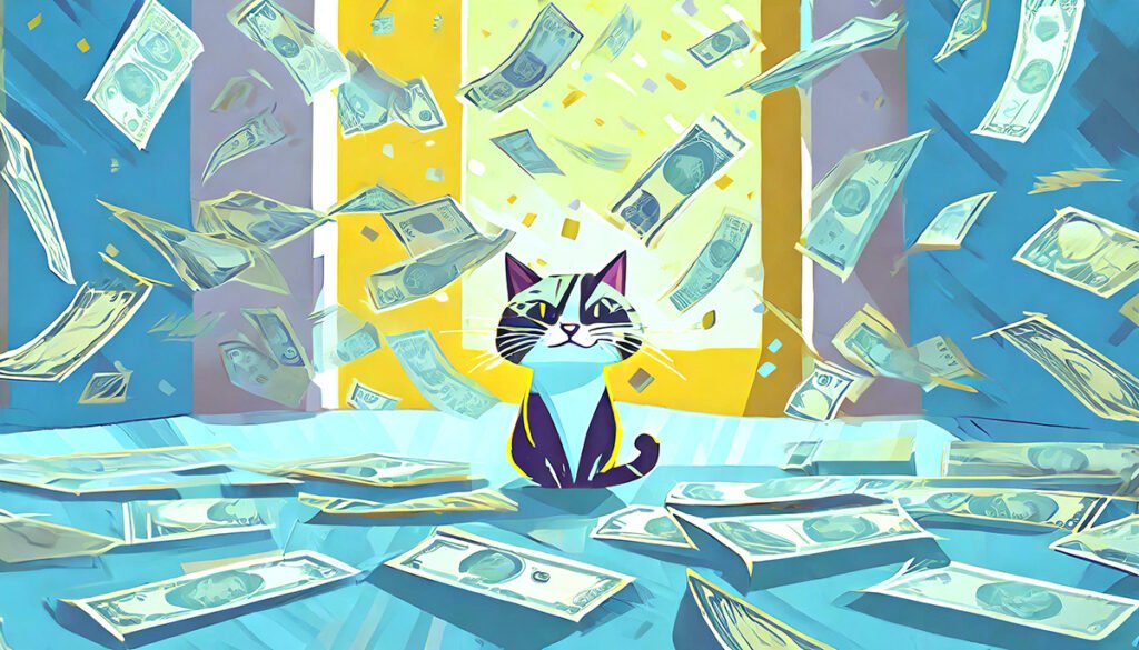 Cat and money